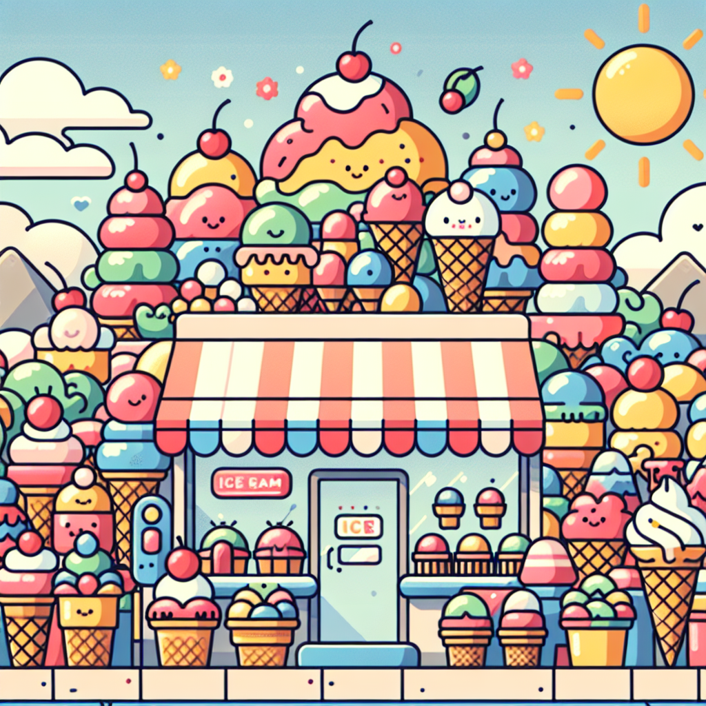 Ice Cream Shop Delight Paint By Diamonds Art