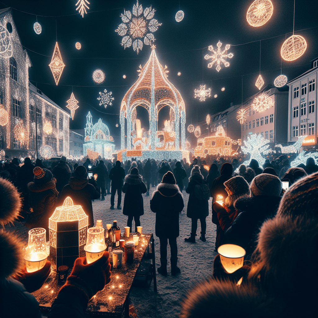 Reykjavik Winter Lights Festival DIY Paint By Diamonds