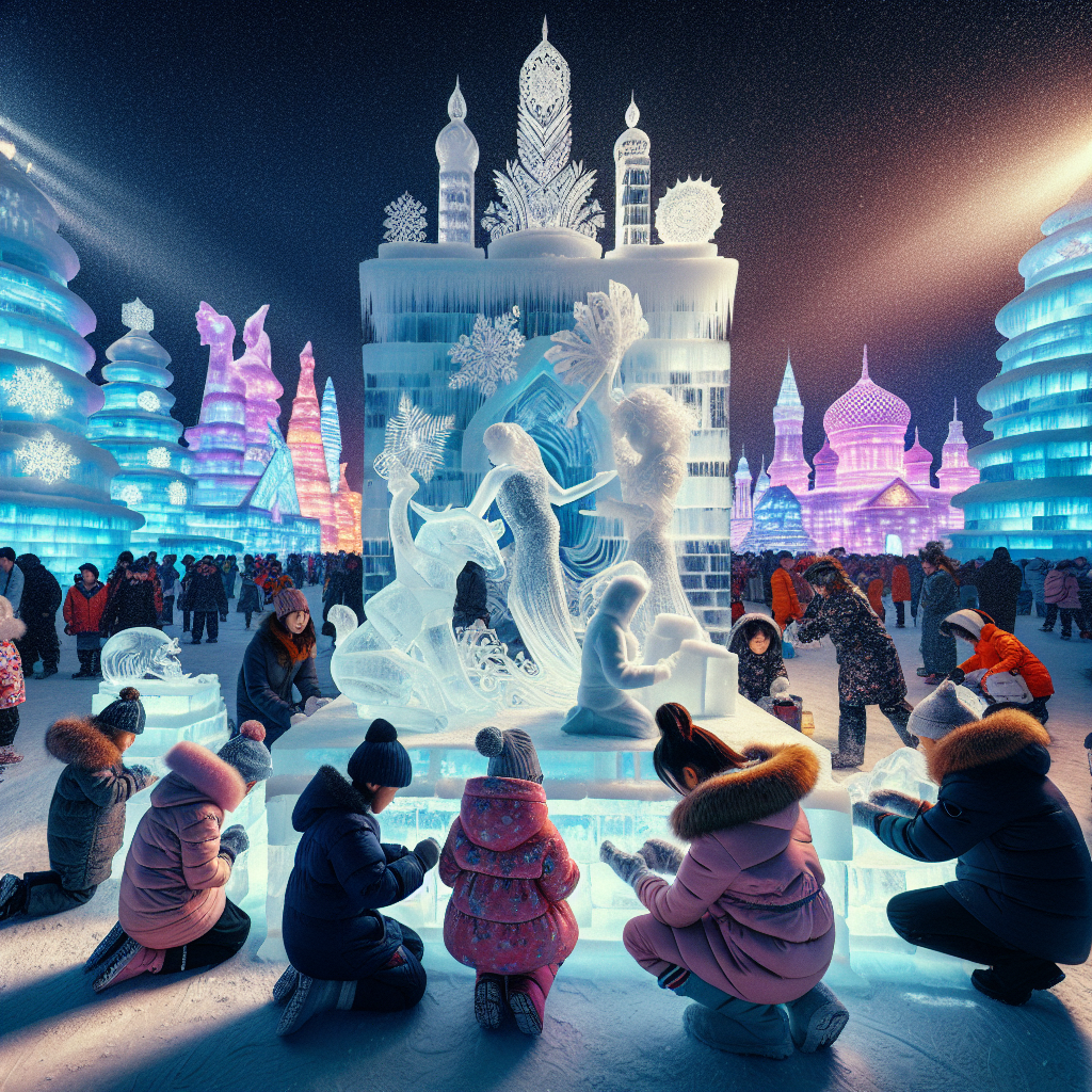 The Harbin International Ice And Snow Festival - Harbin Painting Diamond Kit