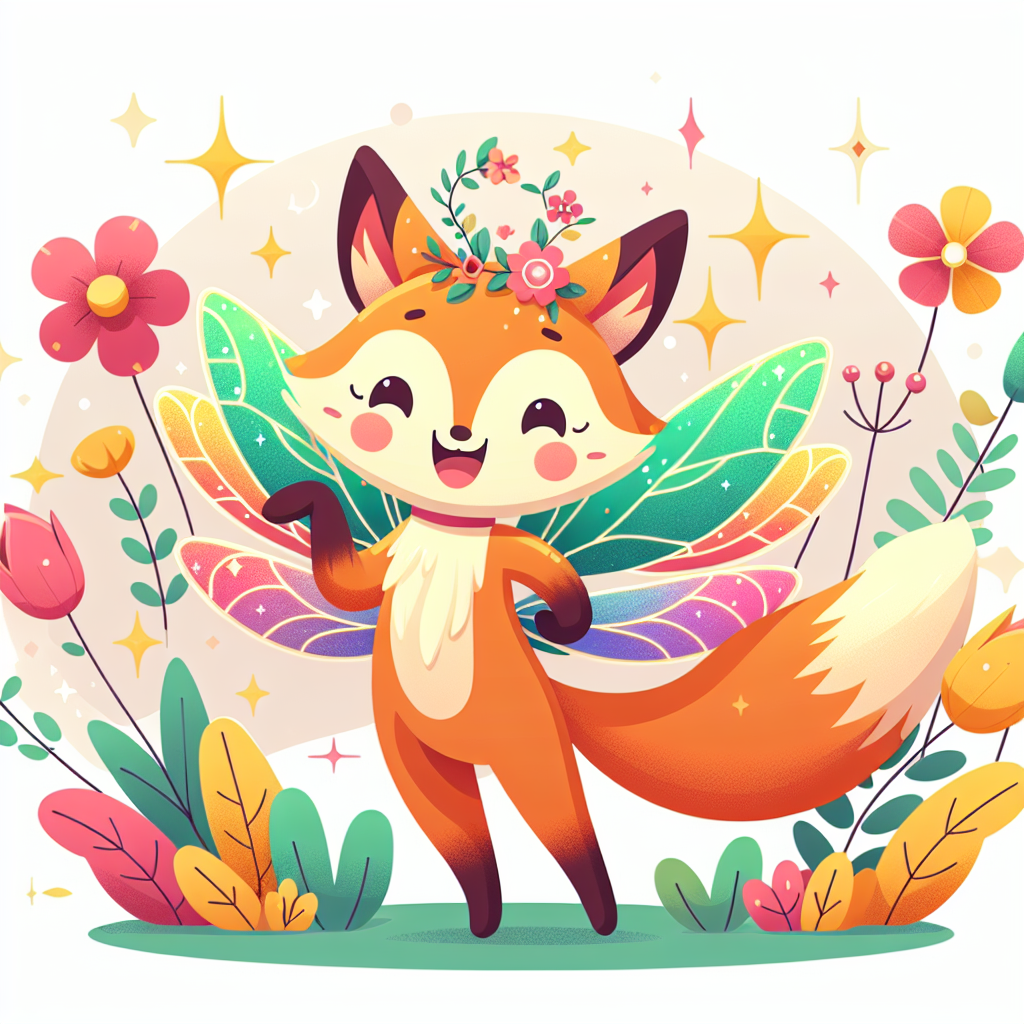 Whimsical Fox Fairy Painting Diamond Kit