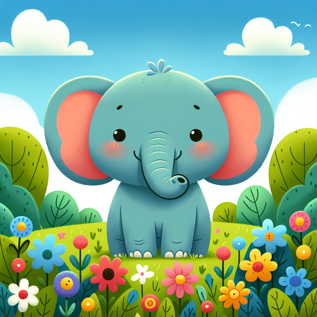 Curious Little Elephant Paint By Color
