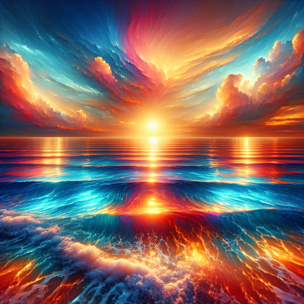 Dreamy Ocean Sunset Paint By Diamonds