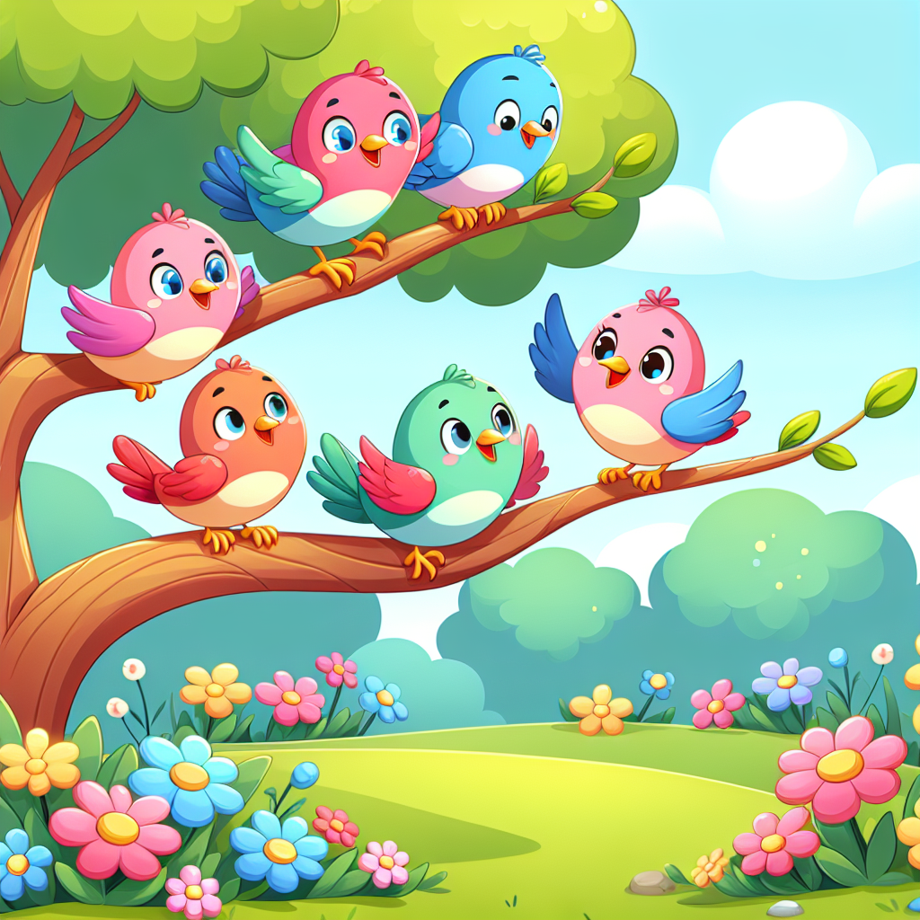 Charming Chirping Birds Painting Diamond Kit