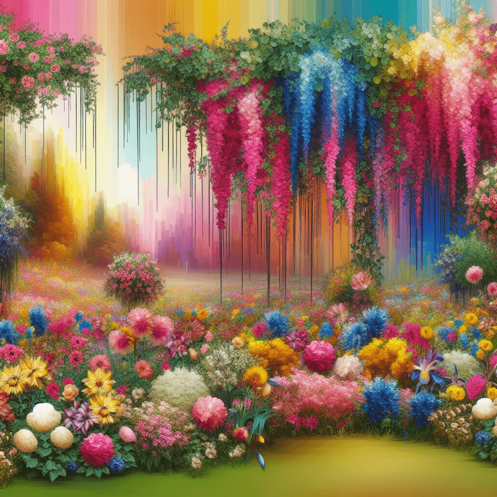 Dreamy Floral Cascade Paint By Color