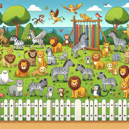 Friendly Zoo Day Out Paint By Diamonds