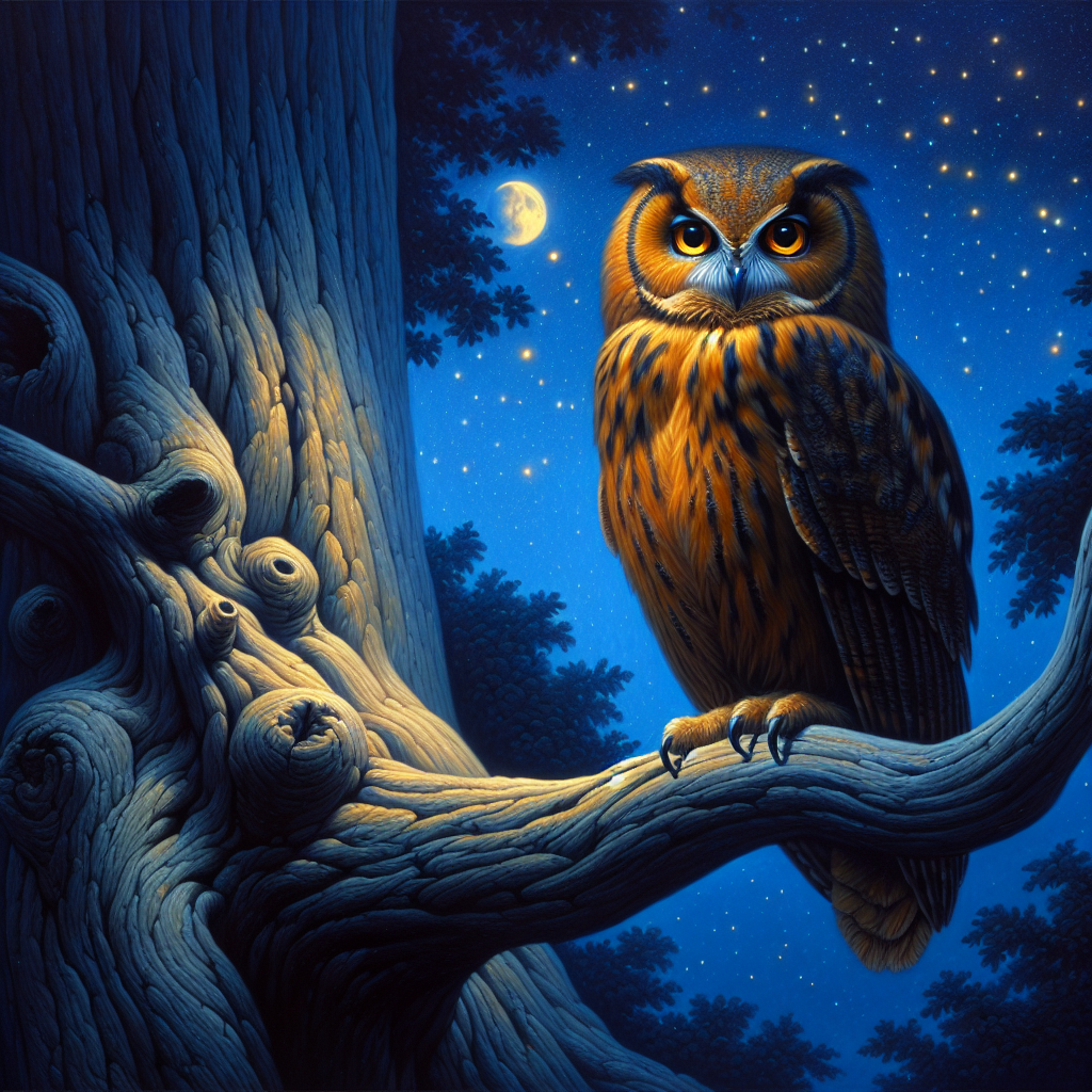 Celestial Owl's Wisdom Paint By Diamonds