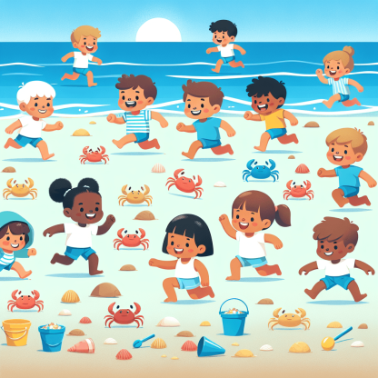 Coastal Crab Chase Diamonded Painting Kits