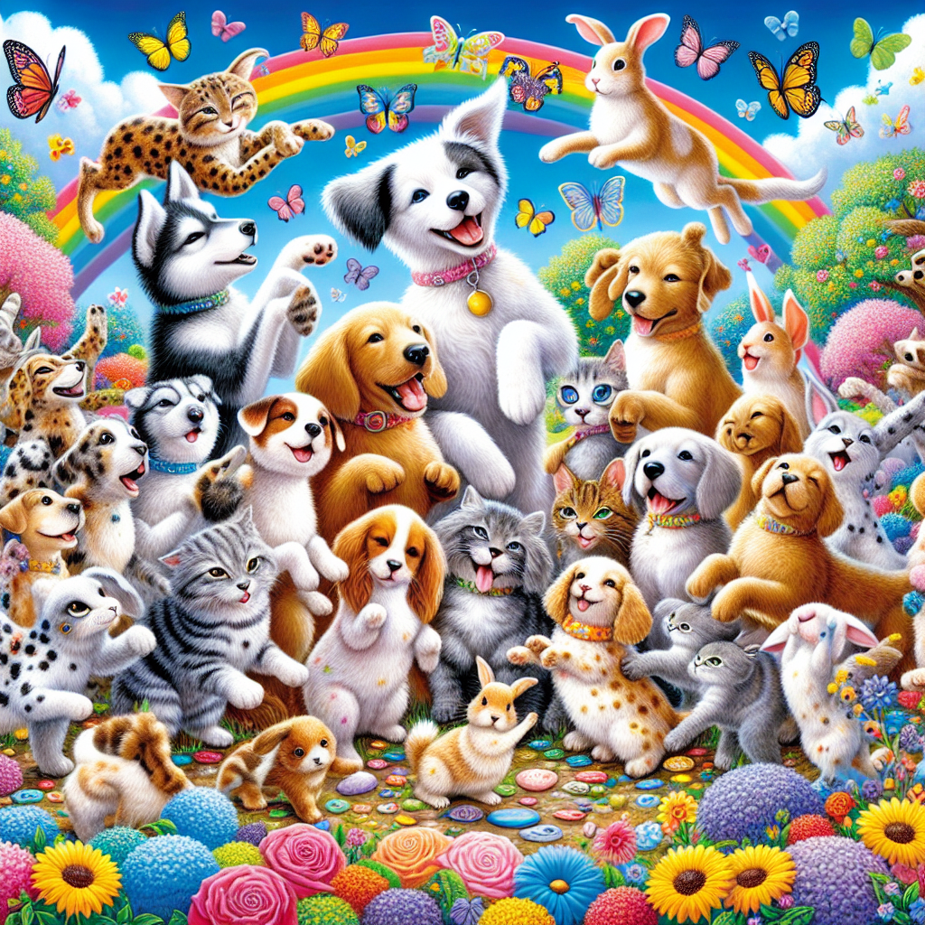 Energetic Dance Of The Animals Painting By Diamonds Kit