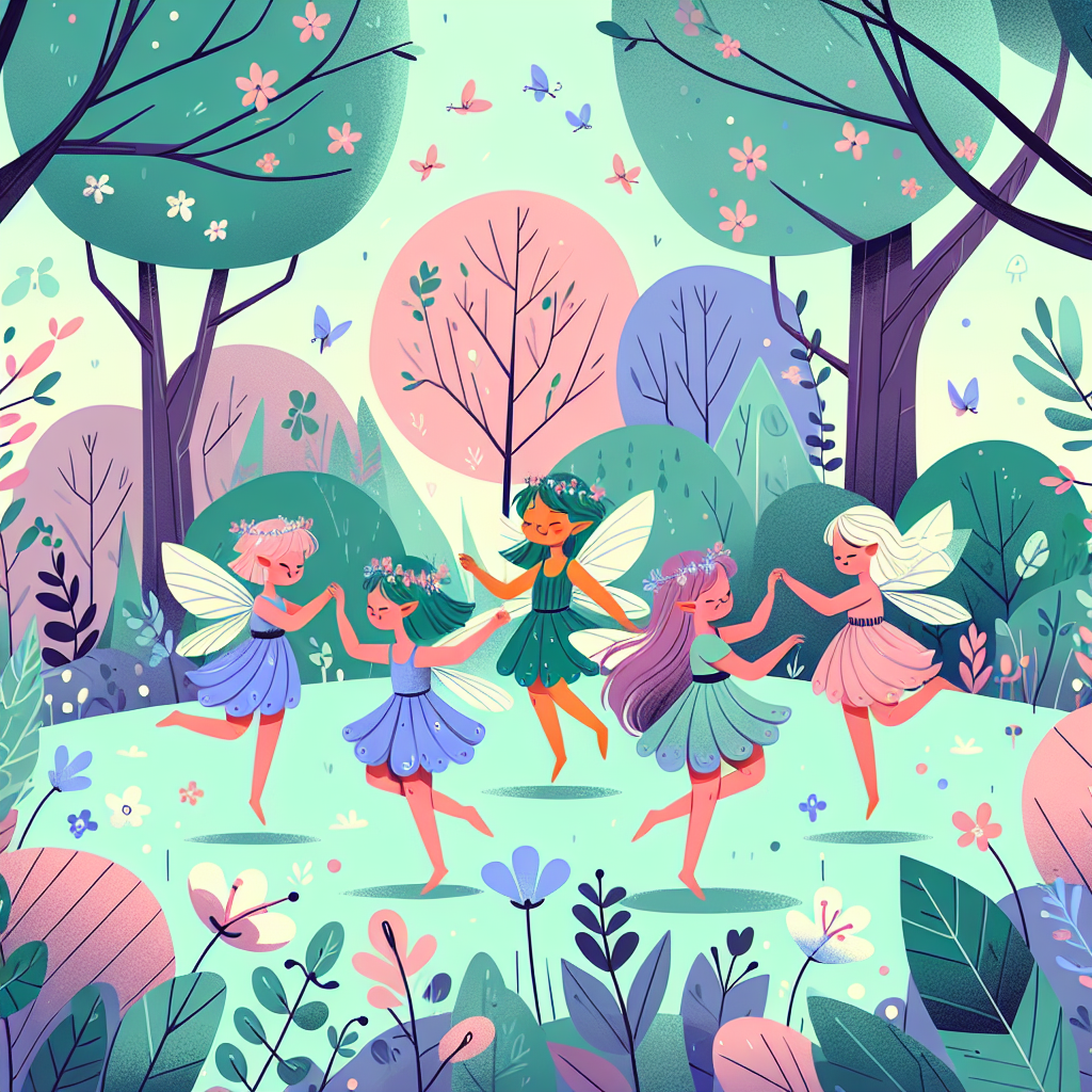 Forest Fairy Frolic Painting By Diamonds Kit