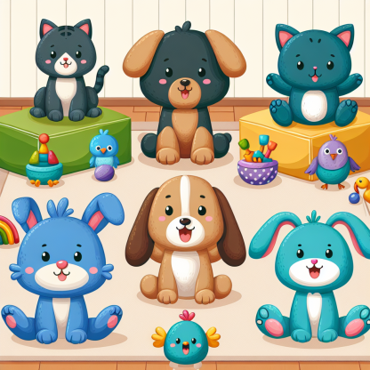Cuddly Pet Pals Paint By Diamond