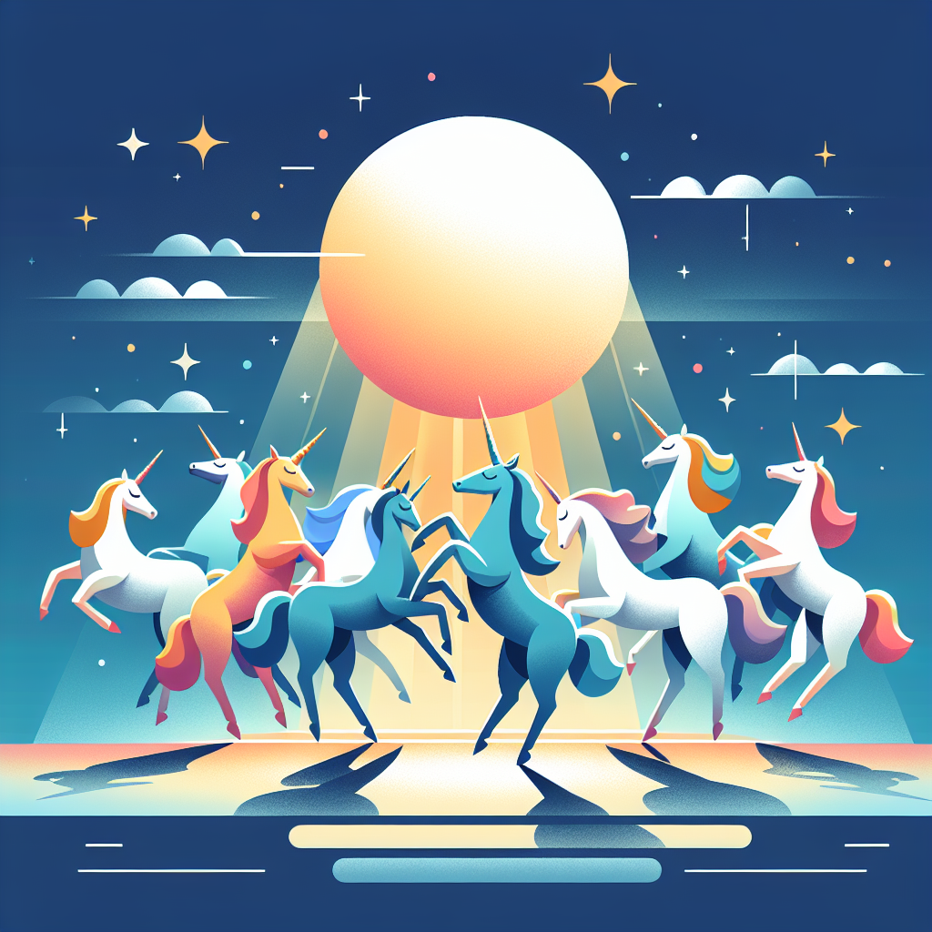 Magical Moonlight Unicorns Paint By Diamond