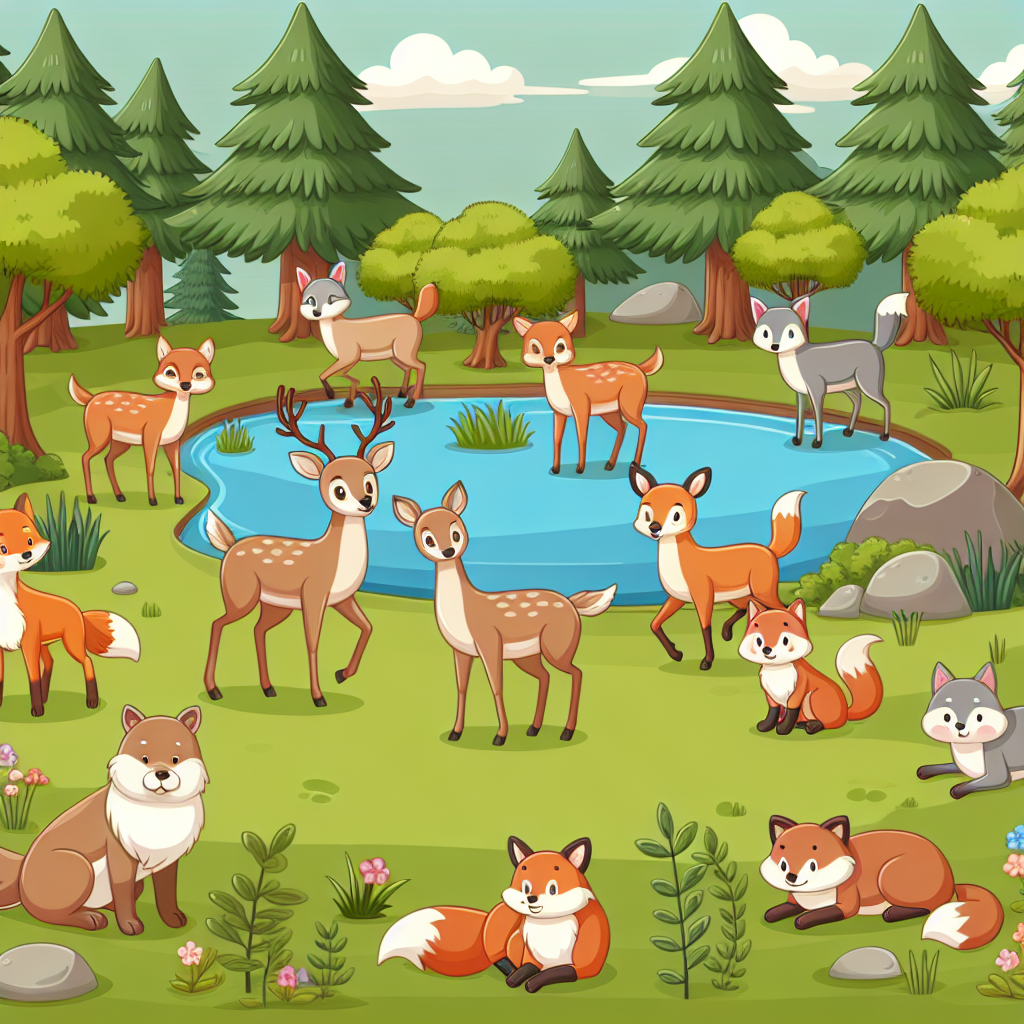 Peaceful Woodland Gathering Paint By Diamonds Kits