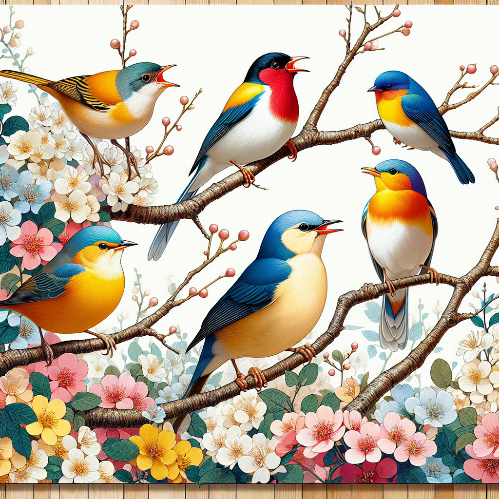 Serenade Of Songbirds Diamond Painting