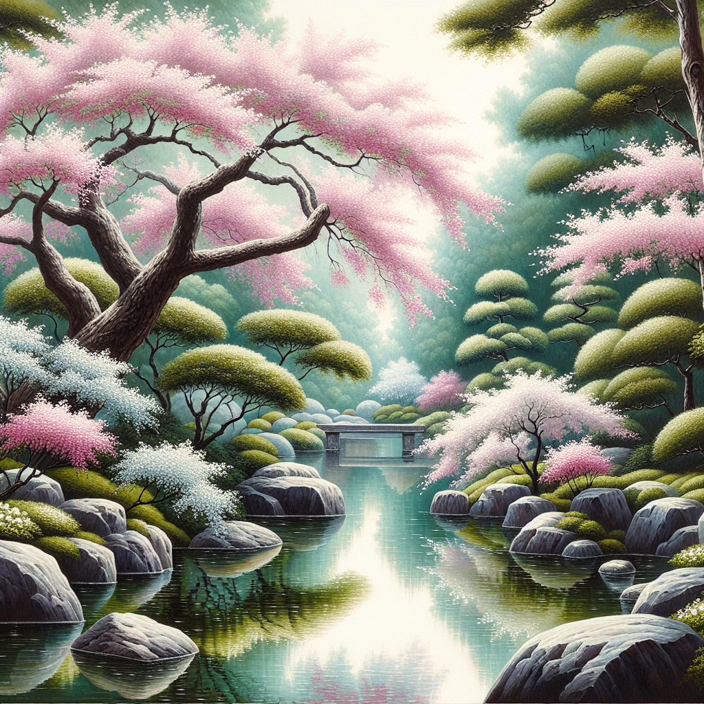 Beautiful Asian Gardens Diamonded Painting Kits
