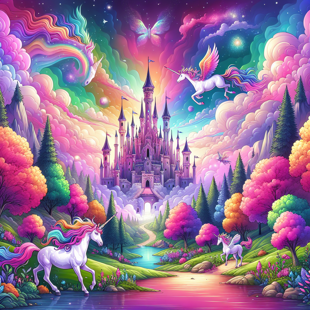 Fantasy Fairy Tale Landscape Painting By Diamonds Kit