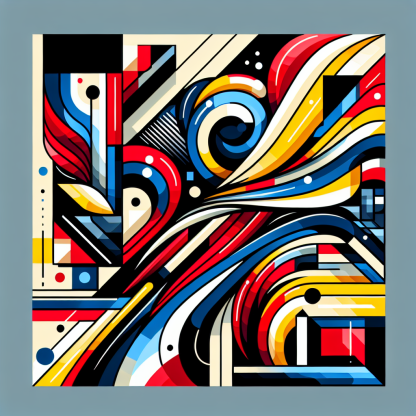 Dynamic Abstract Expression Painting By Diamonds Kit