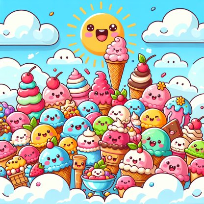 Magical Ice Cream World Paint By Diamonds Art