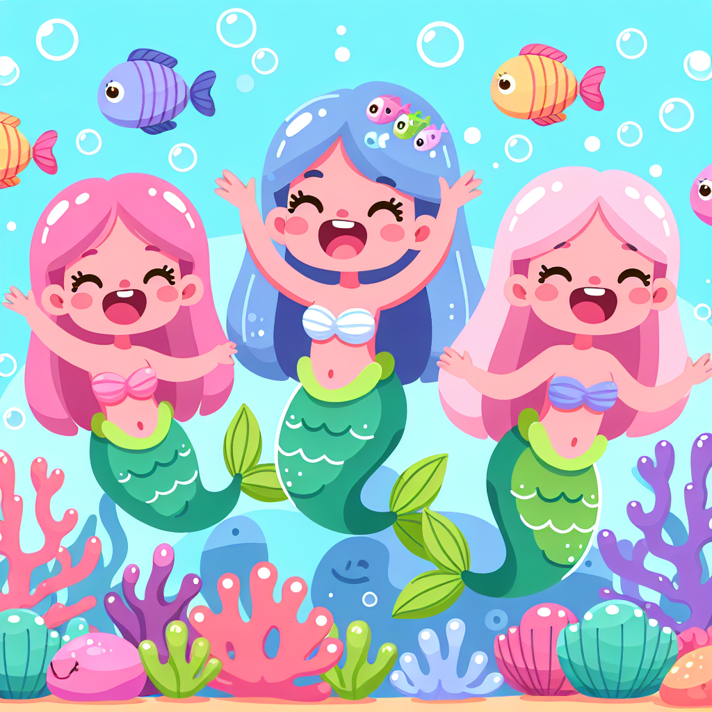 Mermaid Undersea Party Paint By Color