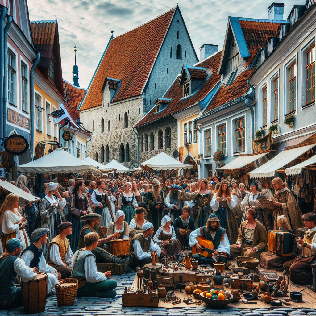 Tallinn Old Town Days - Estonia Painting By Diamonds Kit