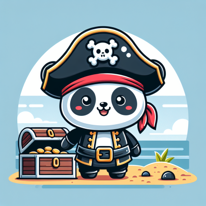 Pirate Panda Adventure Paint By Diamonds