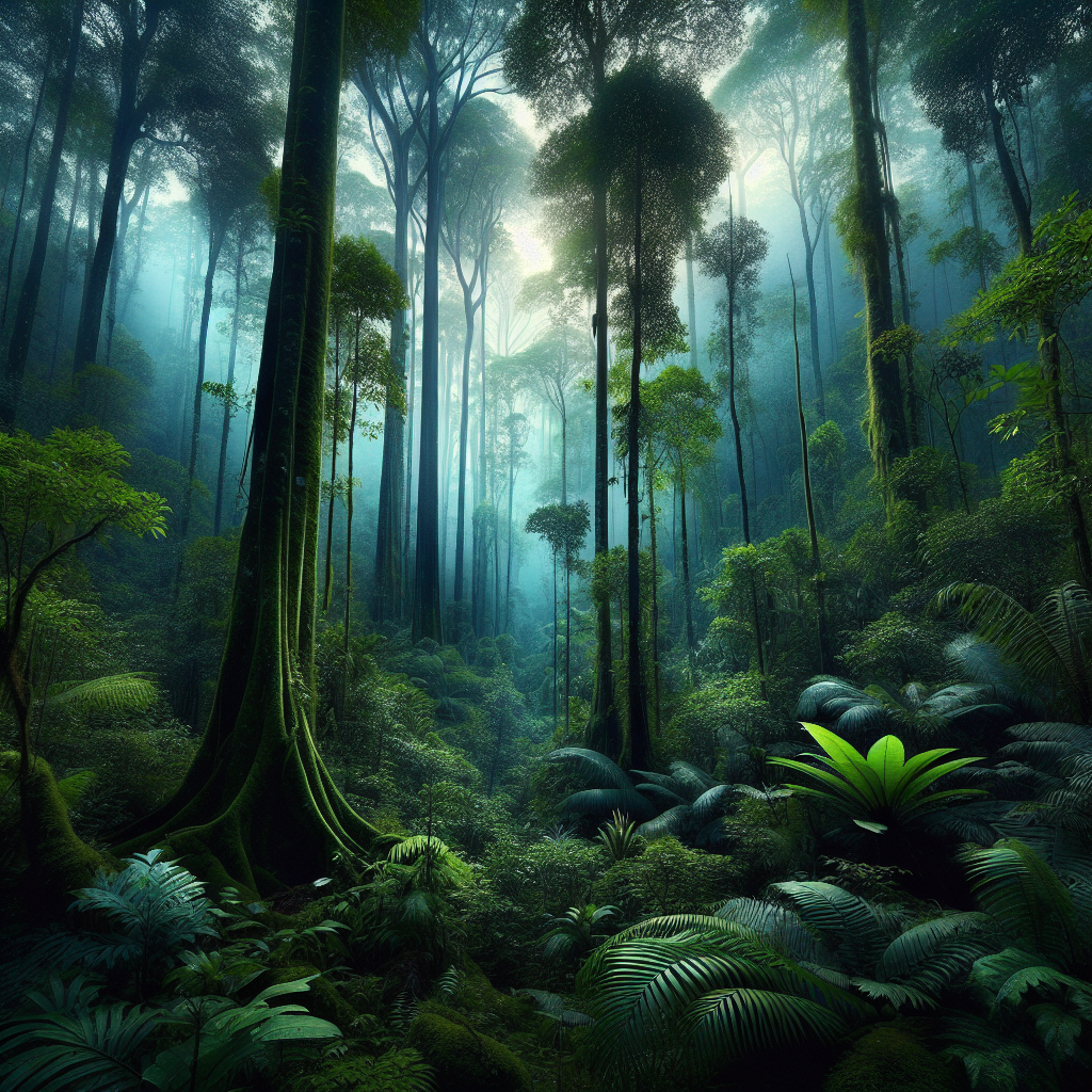 Mystic Rainforest Retreat Painting Diamond Kit