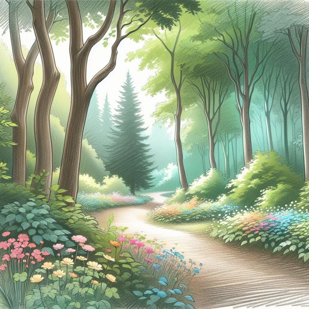 Soothing Forest Pathway Paint By Diamonds Kits
