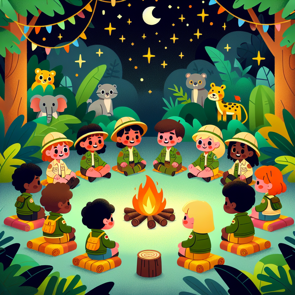Safari Night Camp Paint By Diamonds Kits