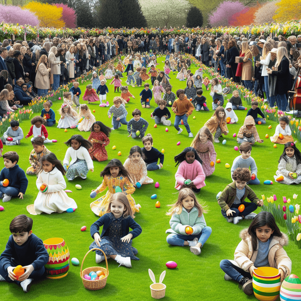 Easter Egg Roll - White House Diamonded Painting Kits