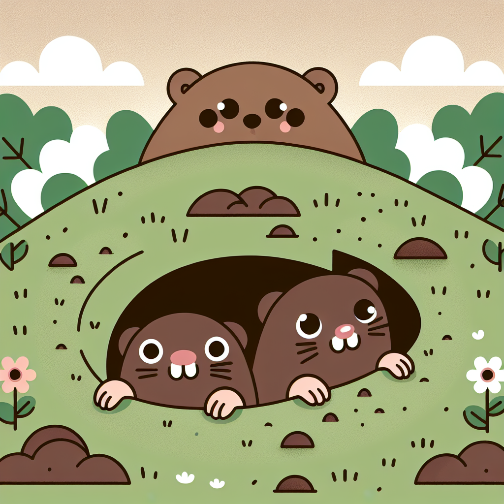 Mischievous Moles Painting Diamond Kit