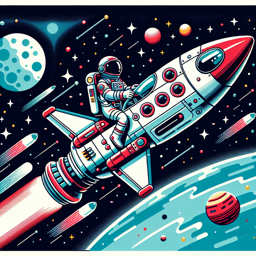 Rocket Ship Rescue Paint By Color
