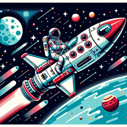 Rocket Ship Rescue Paint By Color
