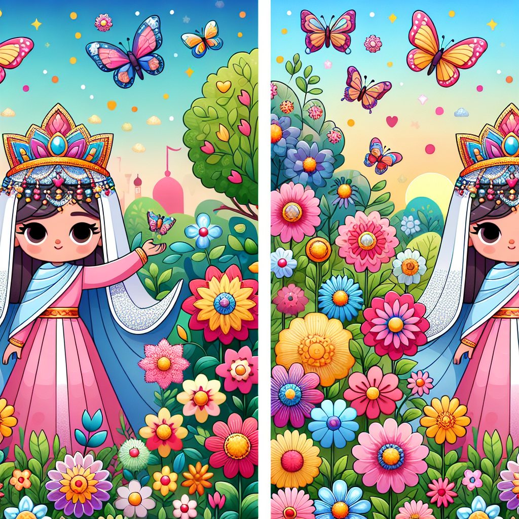 Princess In A Magical Garden Paint By Color
