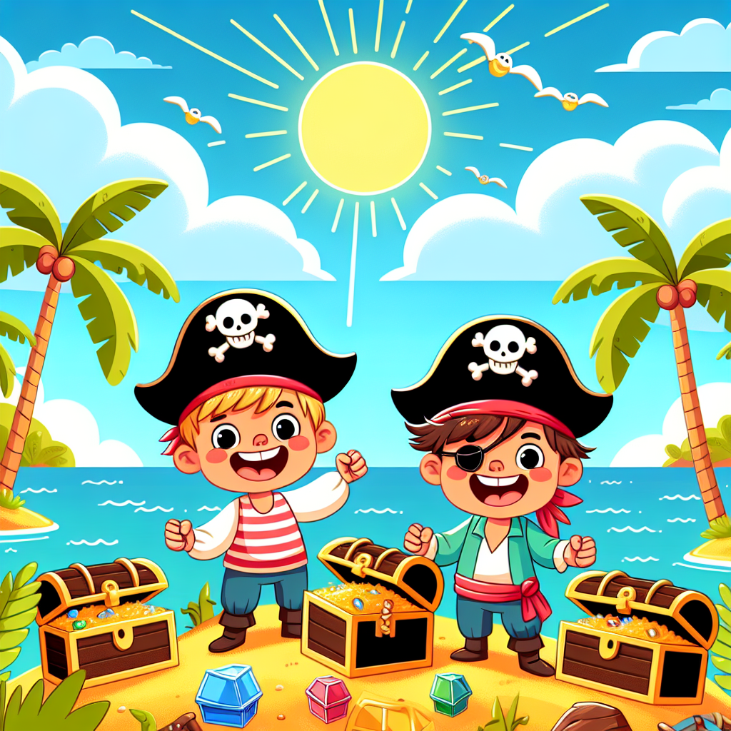 Cute Little Pirates Paint By Color