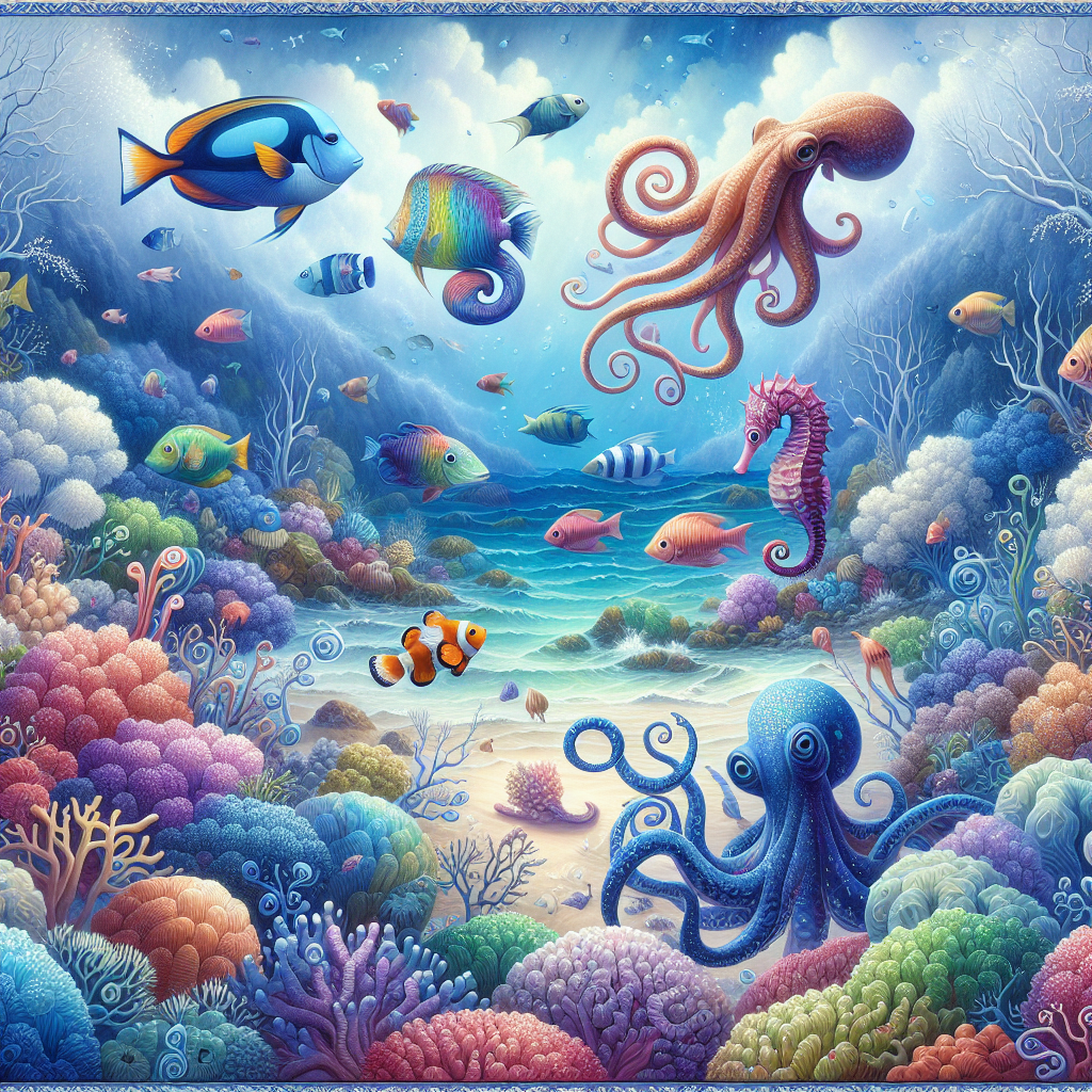 Mystical Ocean Creatures Diamond Painting