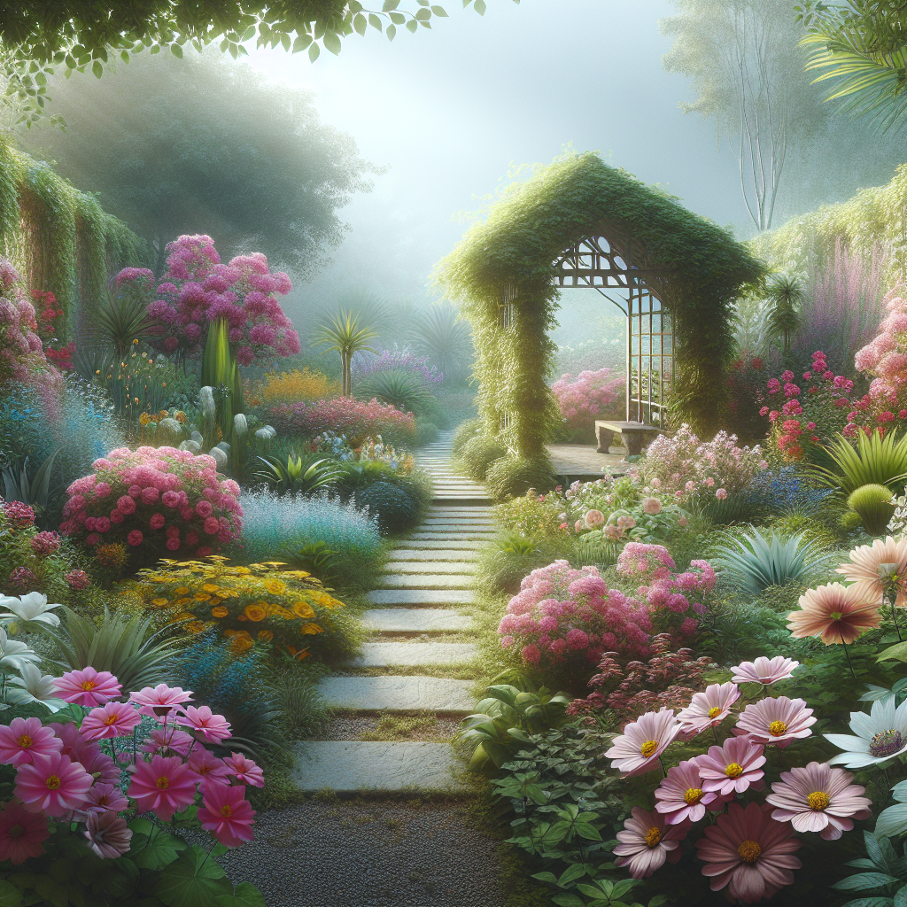 Lush Garden Sanctuary Diamond Painting