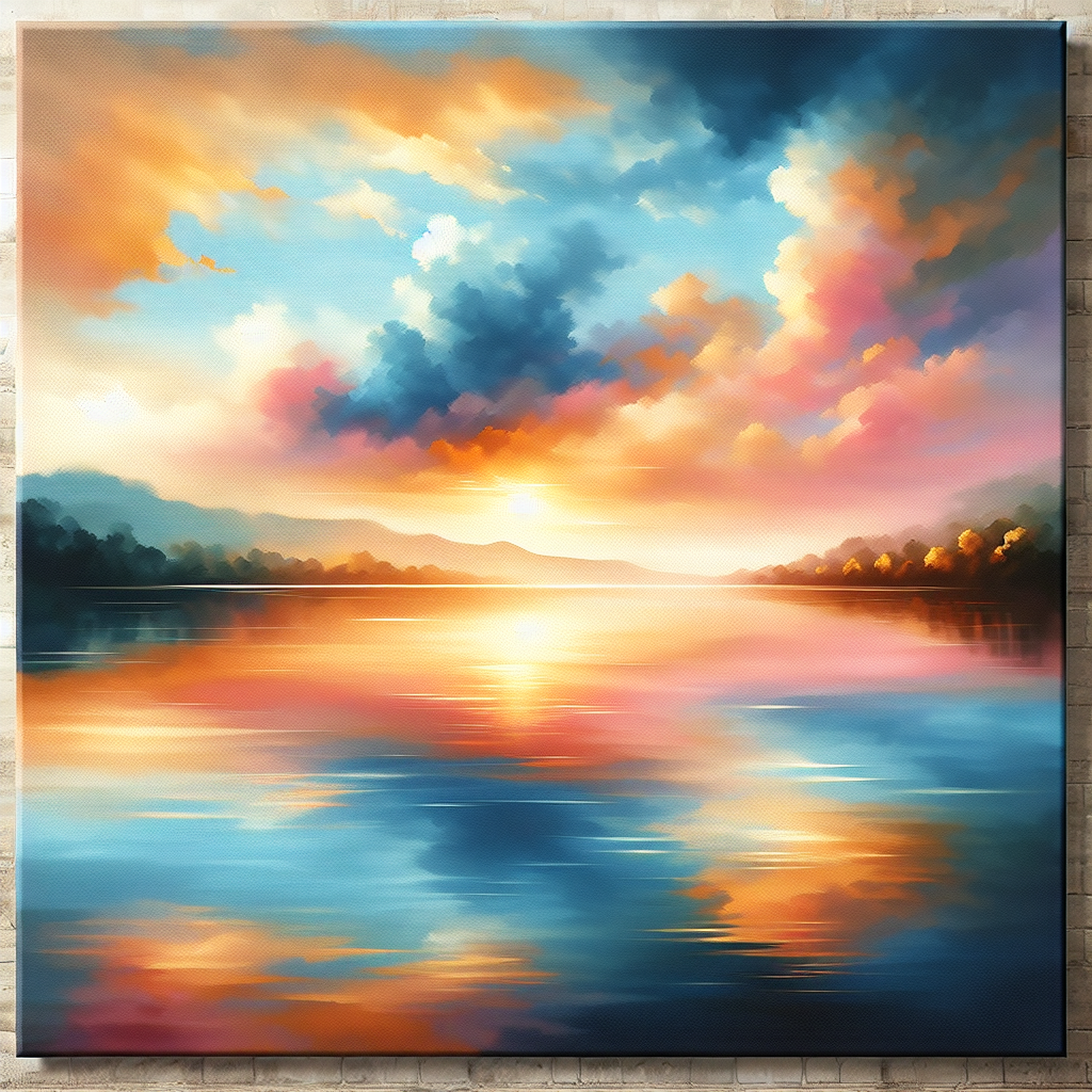 Golden Hour On The Lake Paint By Diamonds Art