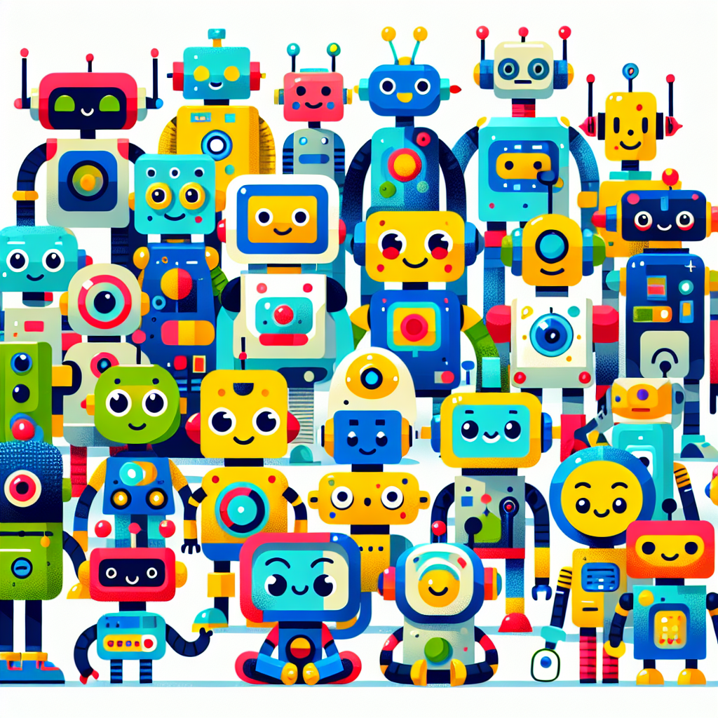 Friendly Robot Squad Paint By Diamonds