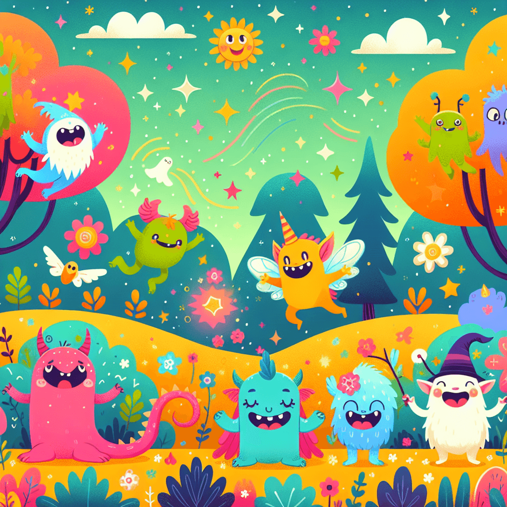 Funky Fantasy Creatures Paint By Color