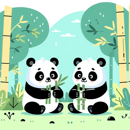 Panda Bamboo Feast Diamonded Painting Kits