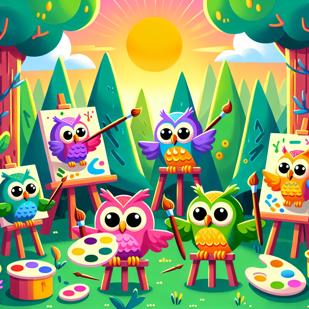 Artistic Owls Diamonded Painting Kits