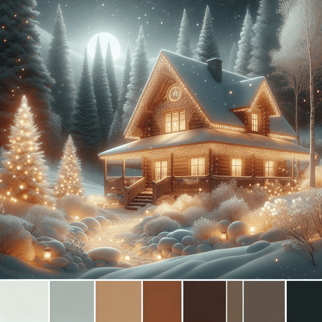Cozy Winter Cabin Retreat Paint By Color