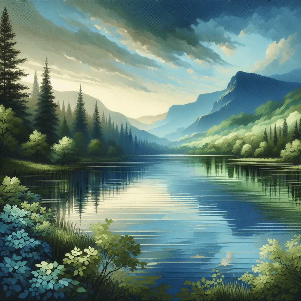 Idyllic Lakeside Escape Painting By Diamonds Kit