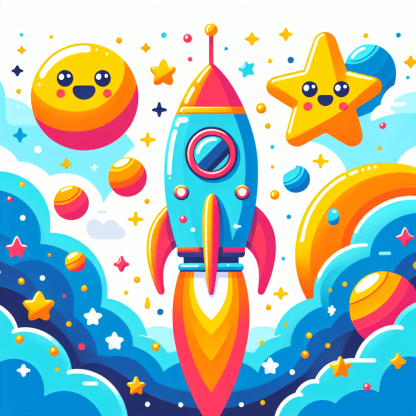 Exploring Space Rocket Paint By Diamonds