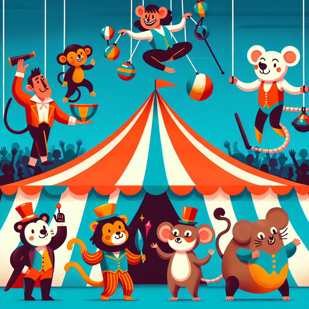 Circus Critters' Big Top Spectacle Paint By Diamond