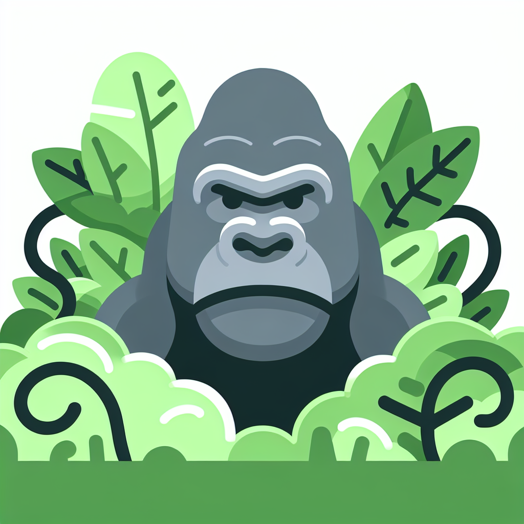 Gigantic Jungle Gorilla Paint By Diamond