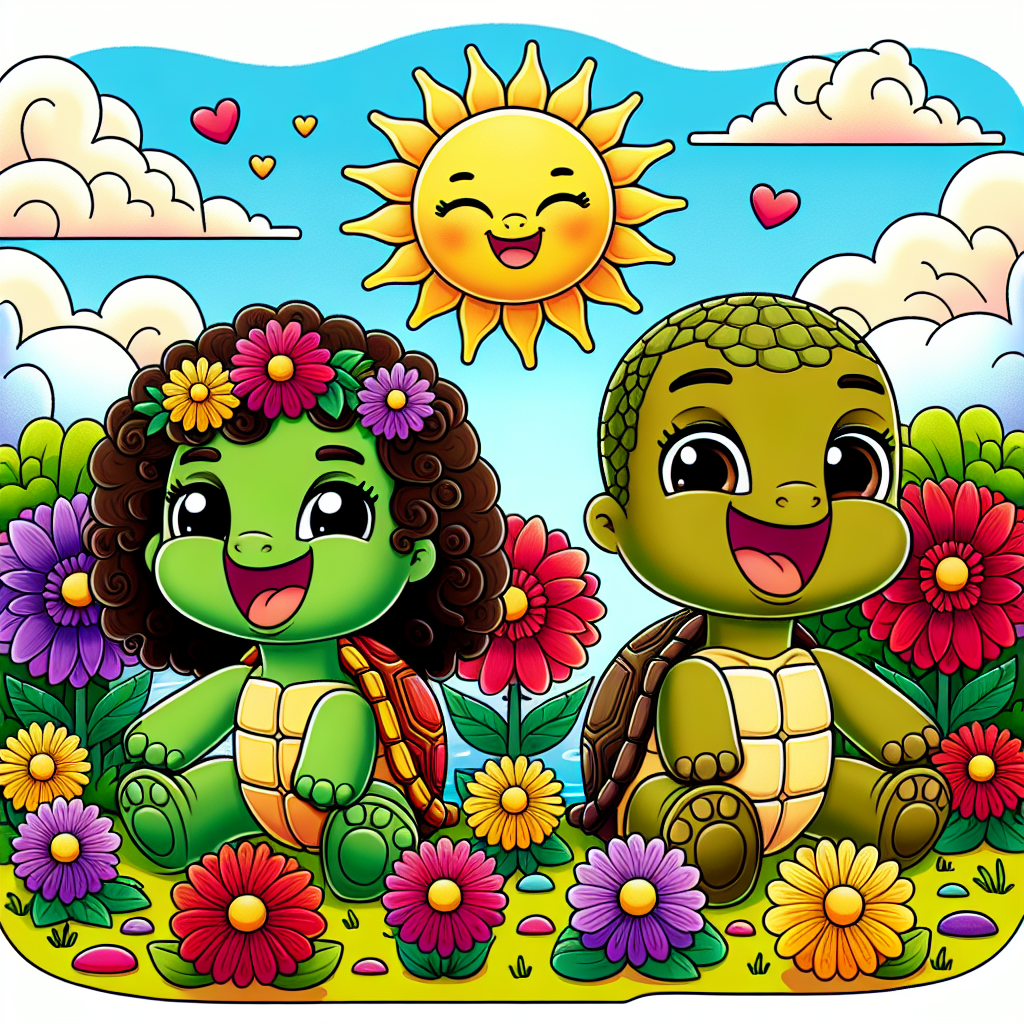 Jolly Garden Turtles Paint By Color