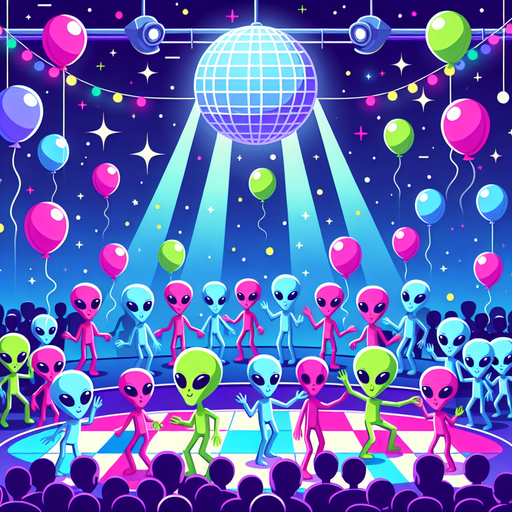 Cosmic Alien Party Paint By Diamonds