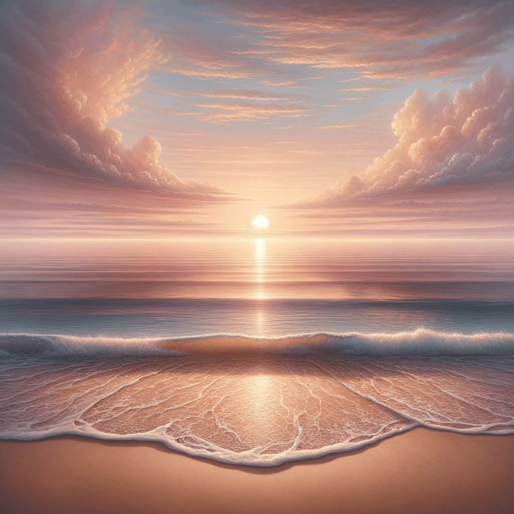 Serene Ocean Sunrise Paint By Color