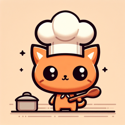 Little Chef Cat Paint By Diamond