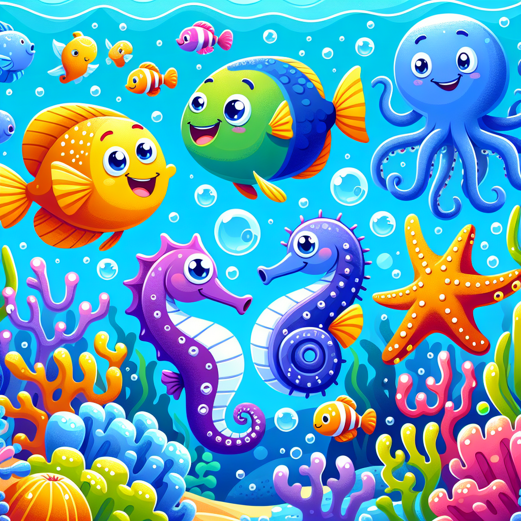 Ocean Adventures With Friends Paint By Color